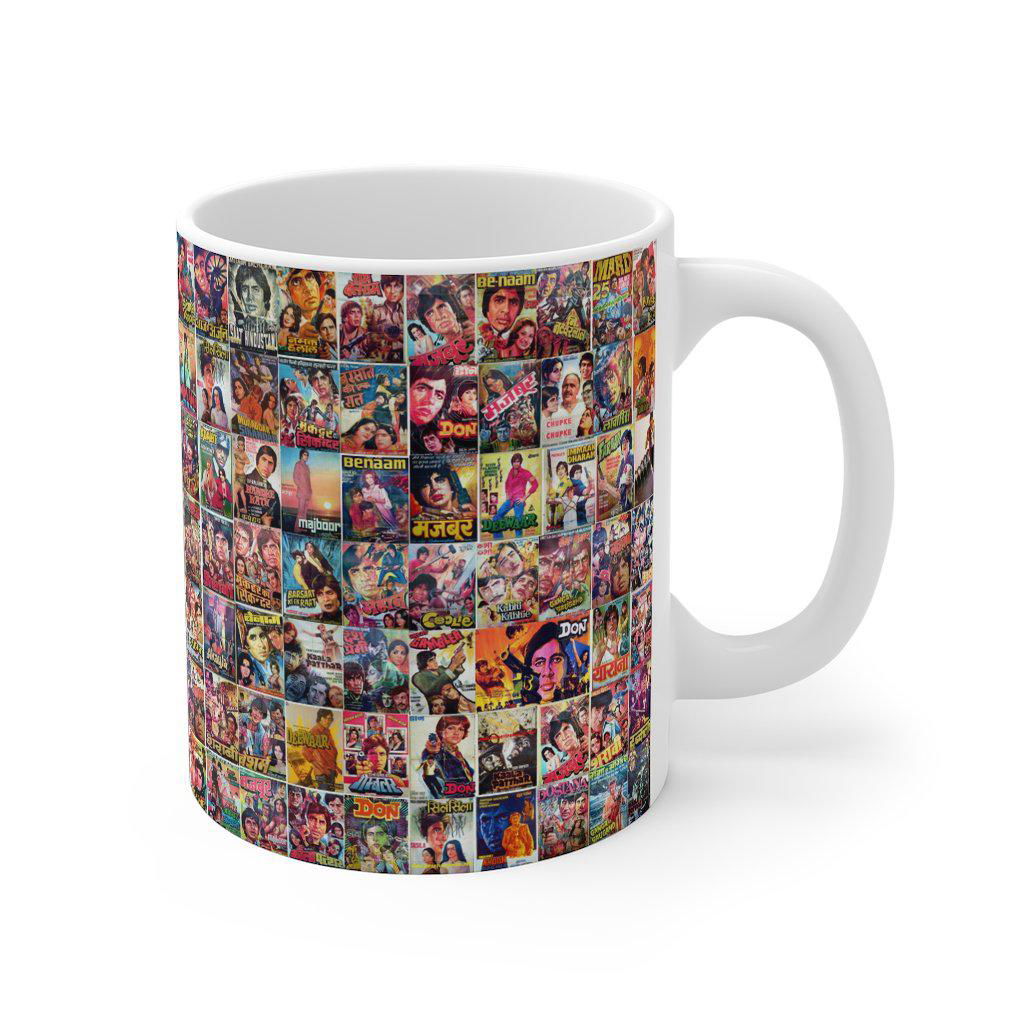 Amitabh Bachchan Classic Posters Coffee Mug - www.desimovies.biz