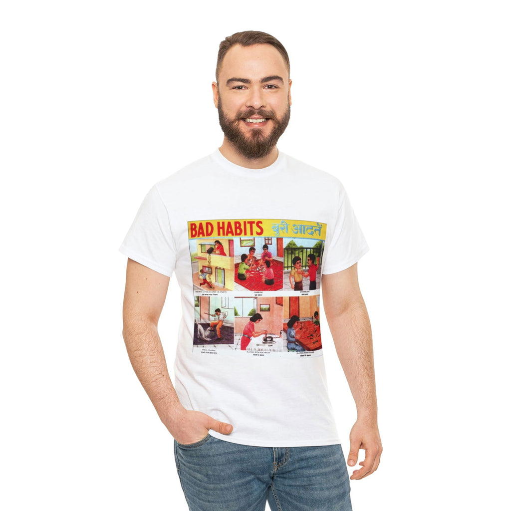 Bad Habits - Unisex Heavy Cotton Tee - www.desimovies.biz
