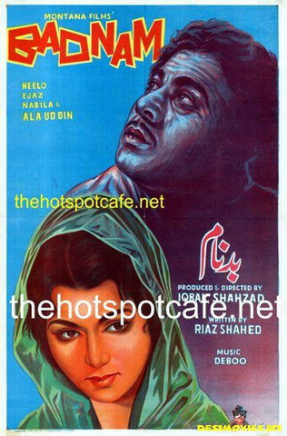 Badnam (1966) Original Poster - www.desimovies.biz