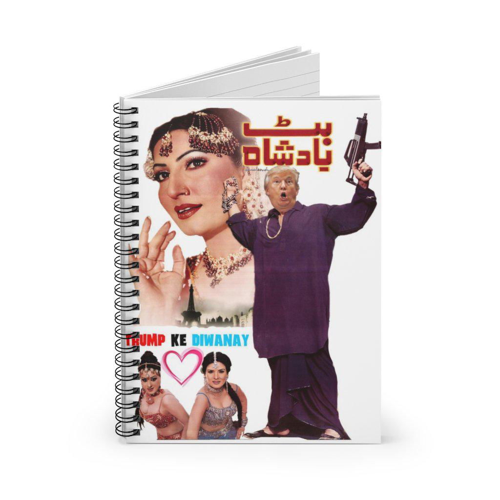 Butt Badshah Spiral Notebook - Ruled Line - www.desimovies.biz