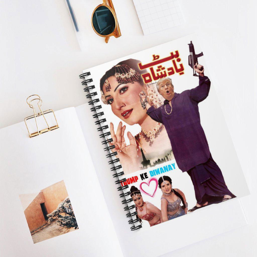 Butt Badshah Spiral Notebook - Ruled Line - www.desimovies.biz