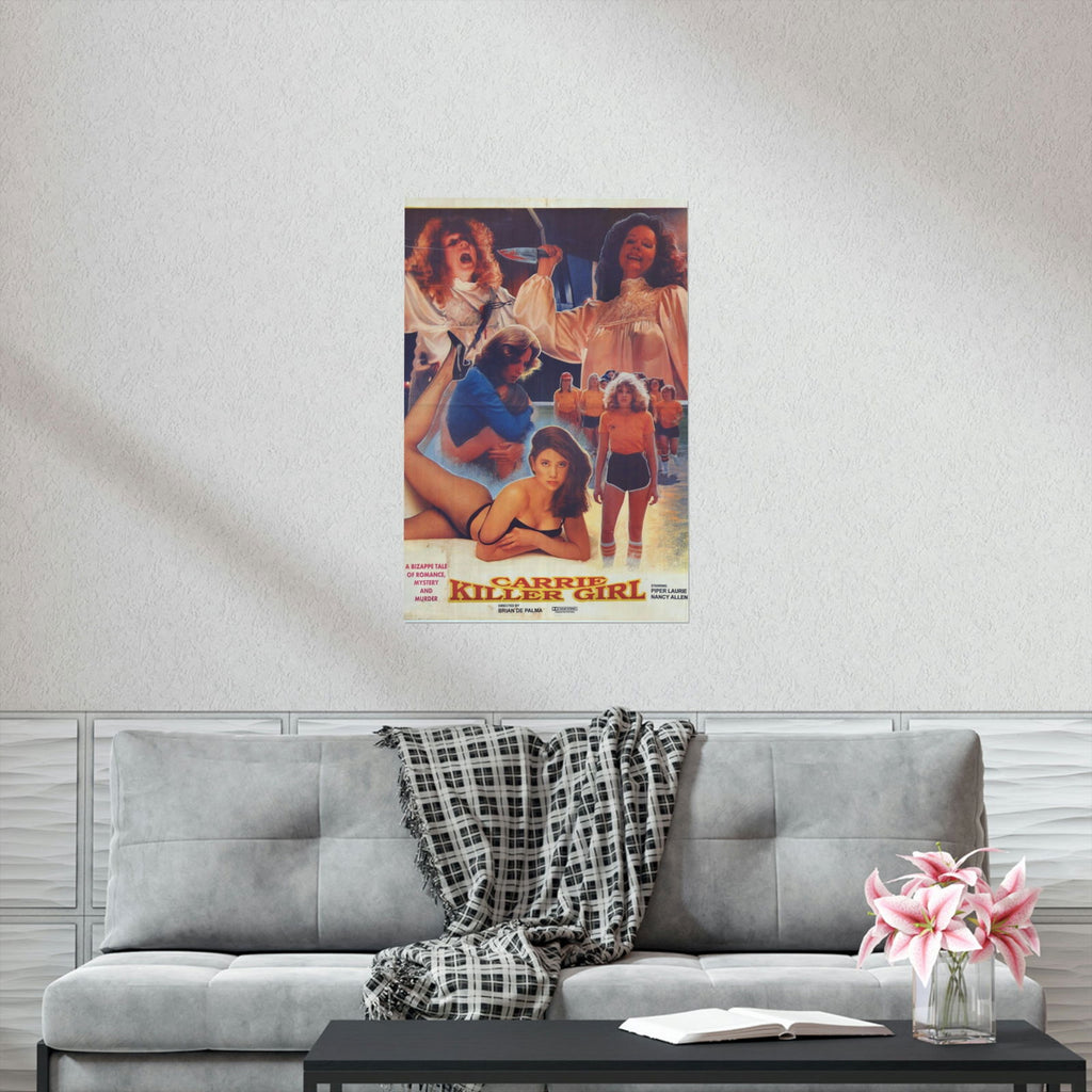 Carrie "Killer Girl" Original Pakistani Poster - Premium Matte Vertical Posters - www.desimovies.biz