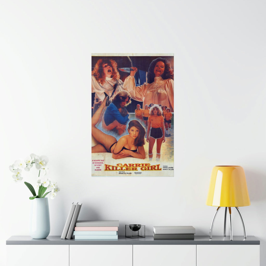 Carrie "Killer Girl" Original Pakistani Poster - Premium Matte Vertical Posters - www.desimovies.biz