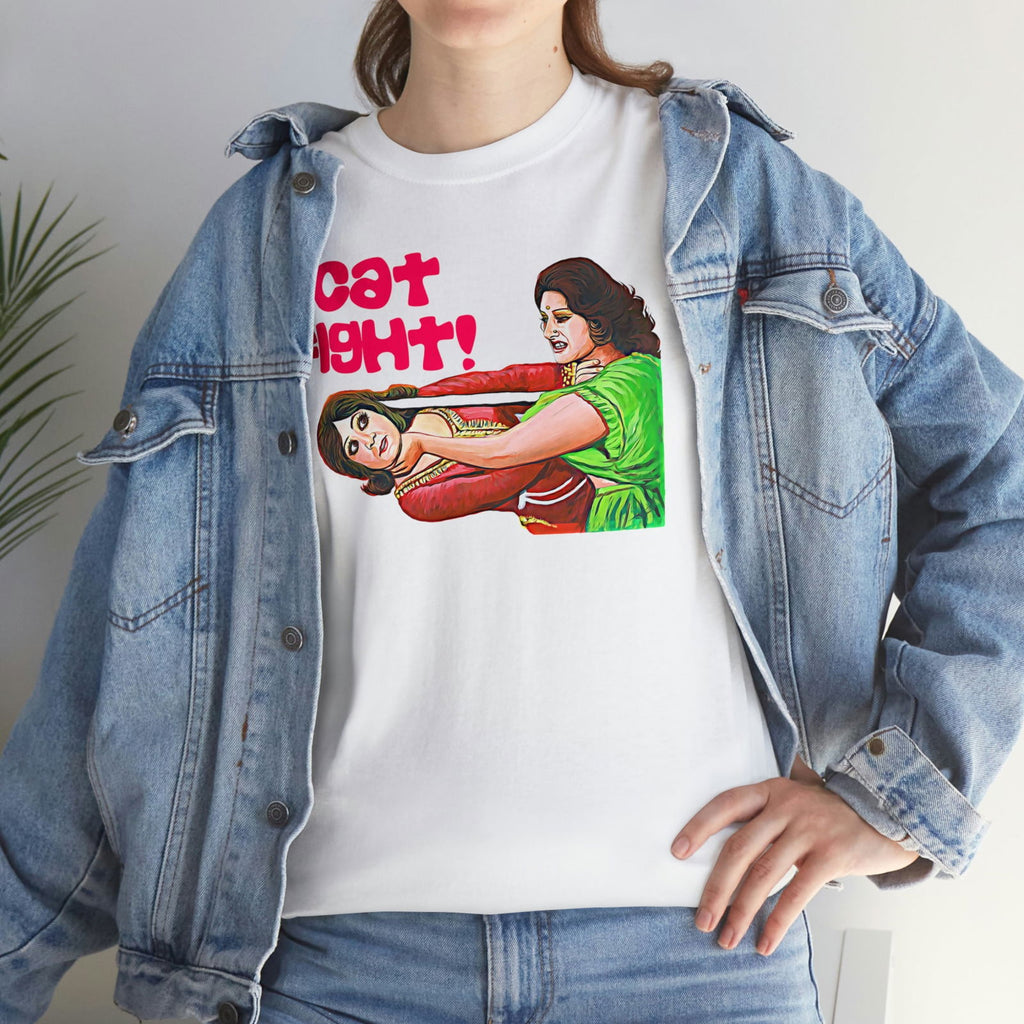 Cat Fight - Lollywood - Unisex Heavy Cotton Tee - www.desimovies.biz