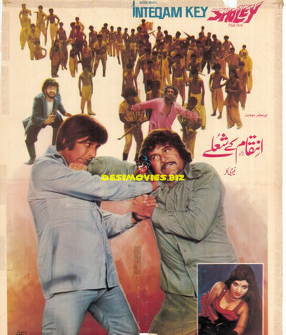 Inteqam Ke Sholay (1976) Original Poster - www.desimovies.biz