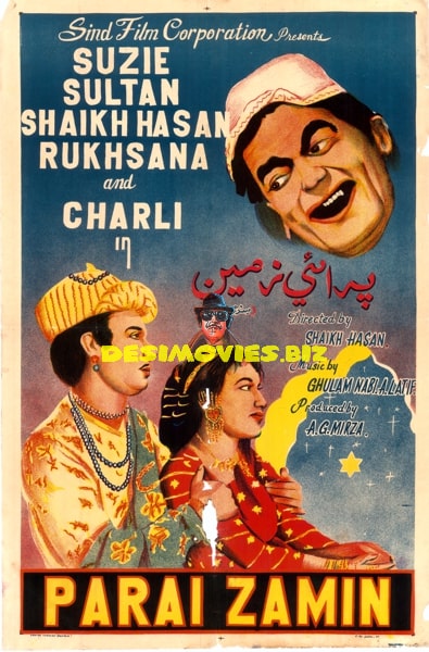 Parai Zameen (1958) Sindhi Film -  Original Poster - www.desimovies.biz