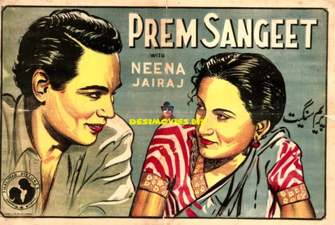 Prem Sangeet (1943) Original Poster - www.desimovies.biz
