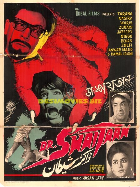 Dr. Shaitaan (1969) Original Poster - www.desimovies.biz