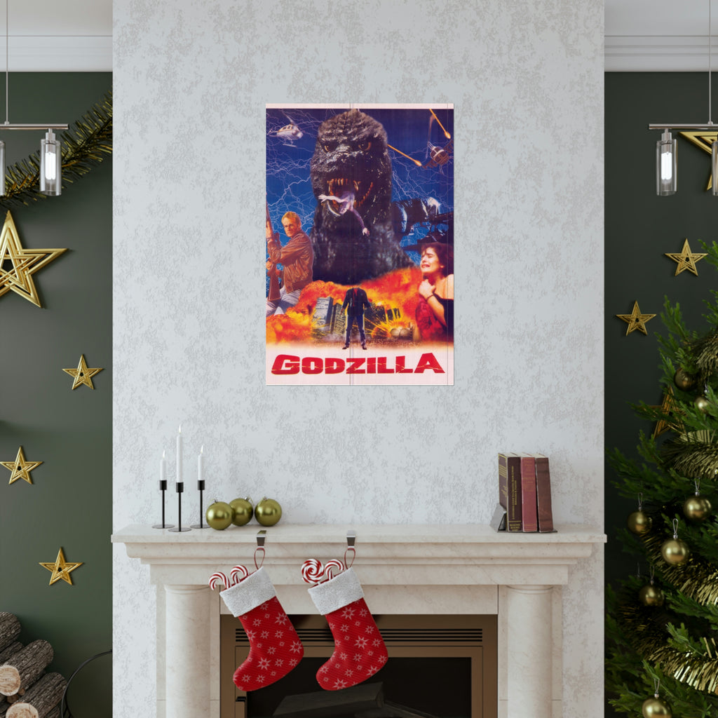 Godzilla - Pakistani Poster - Premium Matte Vertical Posters - www.desimovies.biz