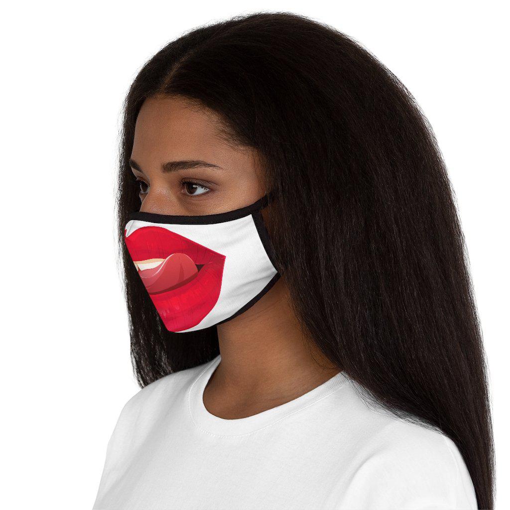 Hot Lips - Fitted Polyester Face Mask - www.desimovies.biz
