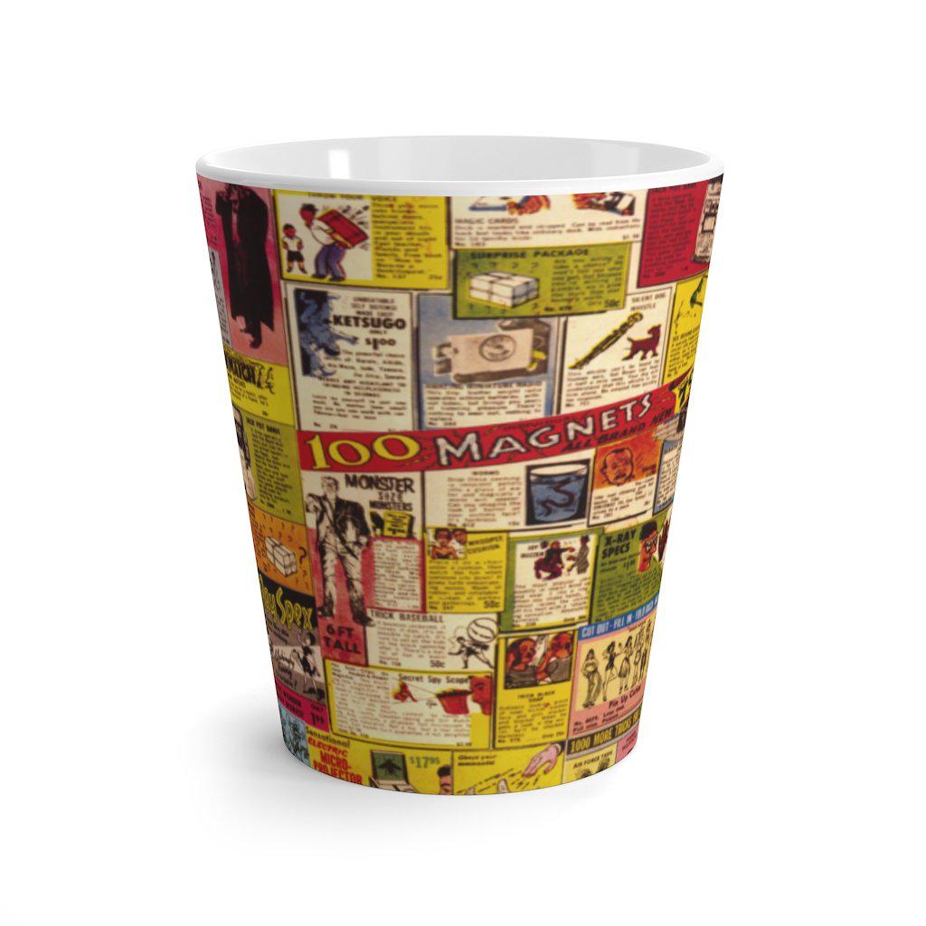 Vintage Comic Adverts - Latte mug - www.desimovies.biz