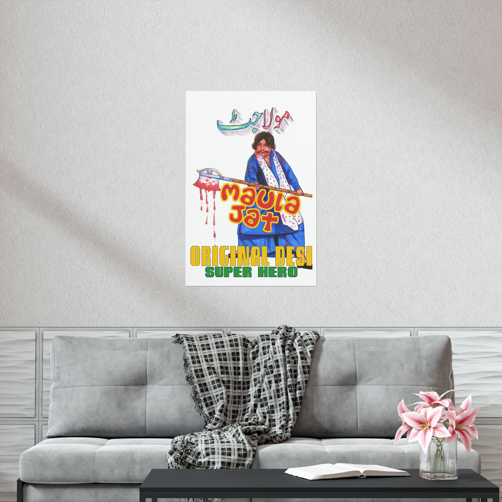 Maula Jat (1979) Hand Painted - Premium Matte Vertical Posters - www.desimovies.biz