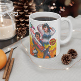 Haseena Atim Bum - Hand Painted - Ceramic Mug 11oz - www.desimovies.biz