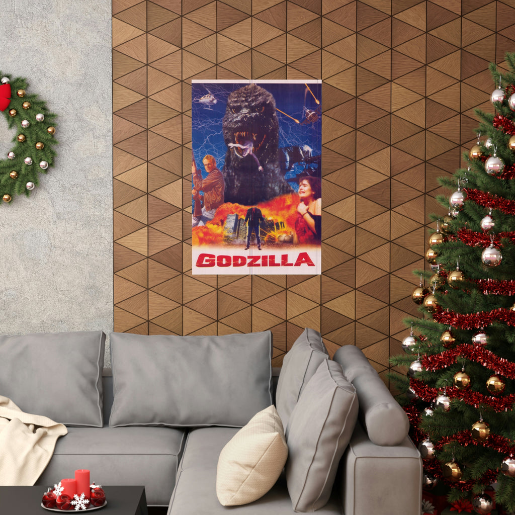 Godzilla - Pakistani Poster - Premium Matte Vertical Posters - www.desimovies.biz
