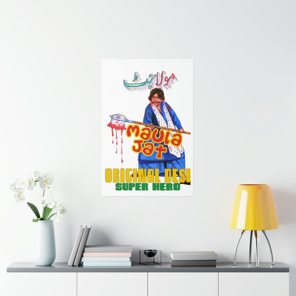 Maula Jat (1979) Hand Painted - Premium Matte Vertical Posters - www.desimovies.biz
