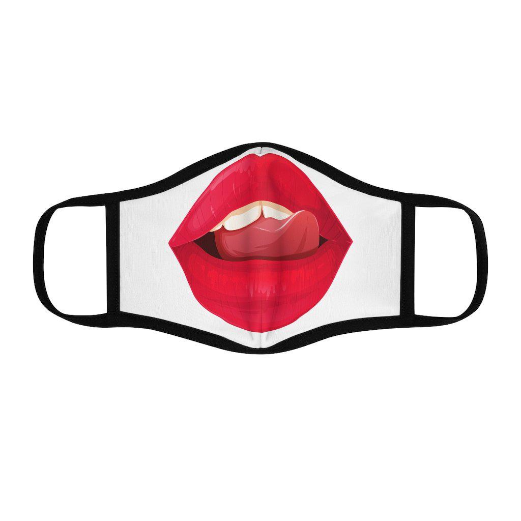 Hot Lips - Fitted Polyester Face Mask - www.desimovies.biz