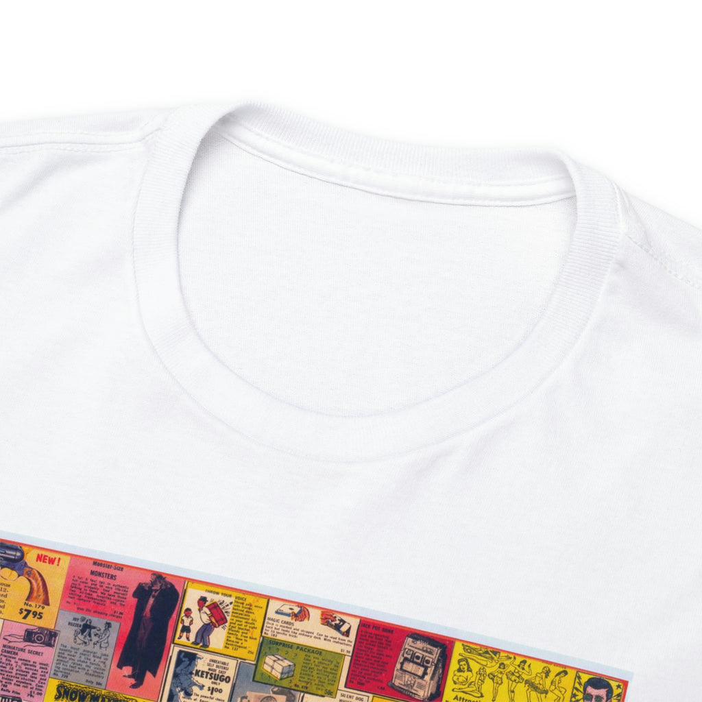 Nostagic Comic Book Adverts - Unisex Heavy Cotton Tee - www.desimovies.biz