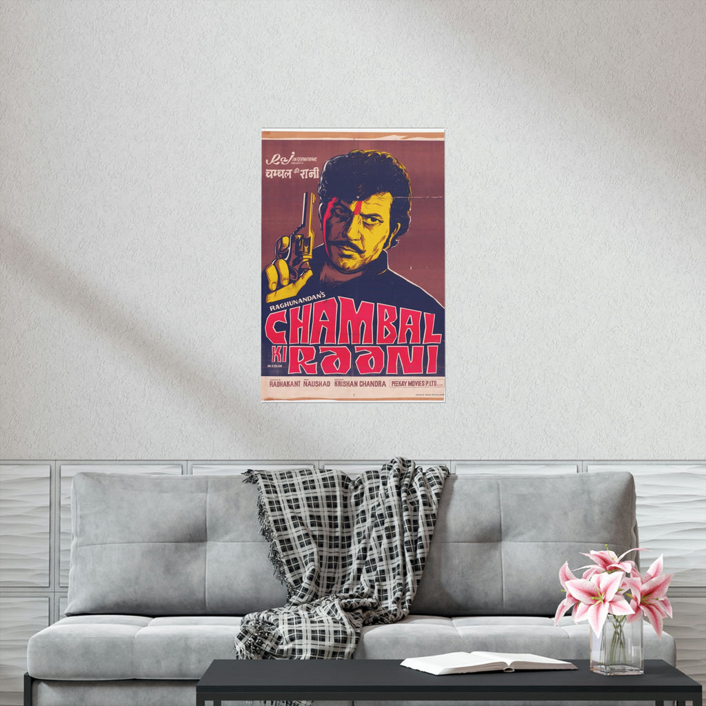 Chambal Ki Raani (1979) Premium Matte Vertical Posters - www.desimovies.biz