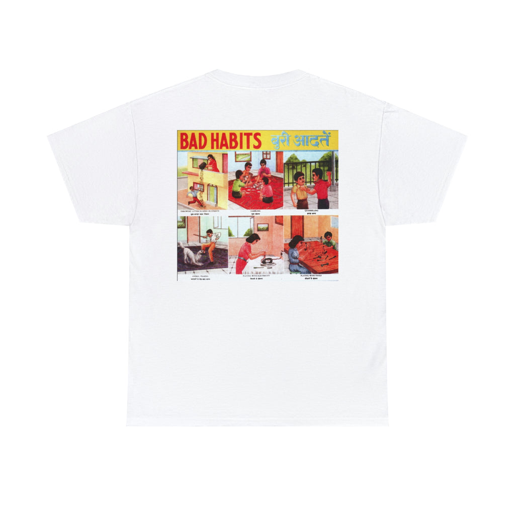 Old Pop Art Adverts - Bad Boy Habits - Unisex Heavy Cotton Tee - www.desimovies.biz