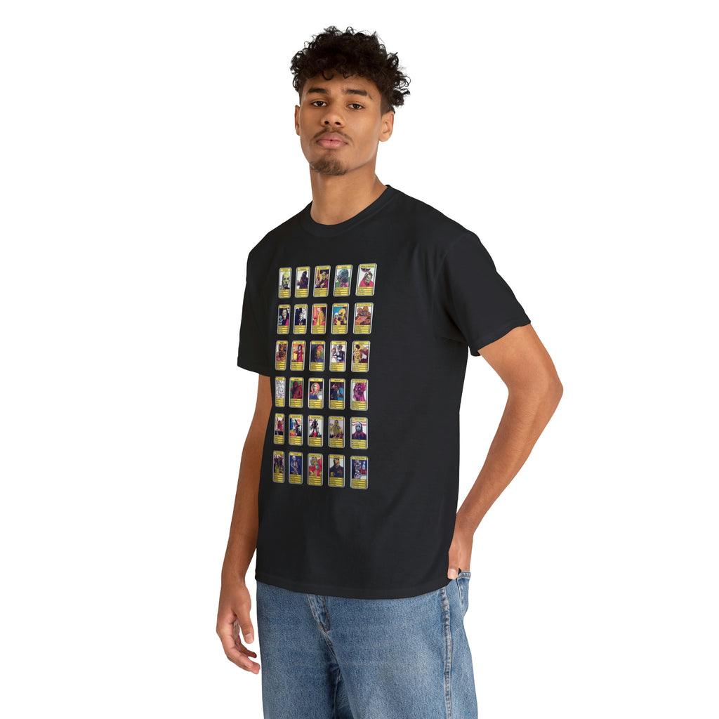 Top Trumps Horror Cards - Unisex Heavy Cotton Tee - www.desimovies.biz
