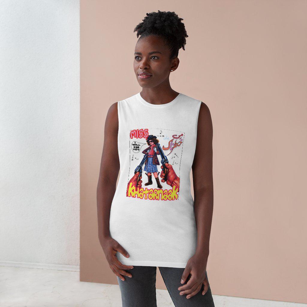 Miss Khatarnak - Girl Power - Unisex Barnard Tank - www.desimovies.biz
