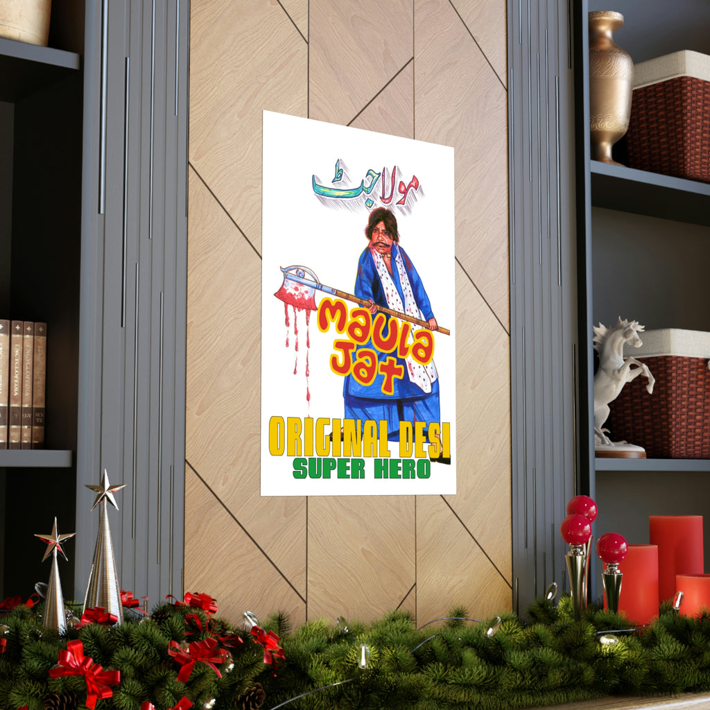 Maula Jat (1979) Hand Painted - Premium Matte Vertical Posters - www.desimovies.biz