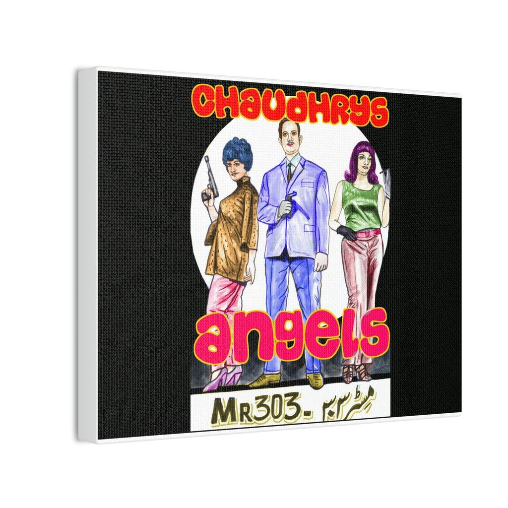 Chaudhry's Angels - Canvas Stretched, 0.75" - www.desimovies.biz
