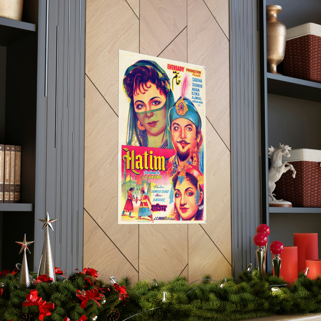 Hatim (1956) Pakistani Premium Matte Vertical Posters - www.desimovies.biz