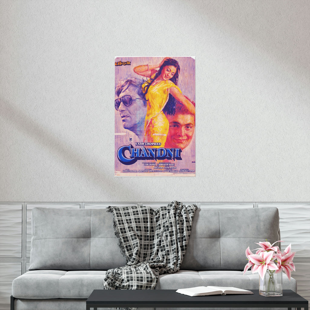 Chandni (1989) Premium Matte Vertical Posters - www.desimovies.biz