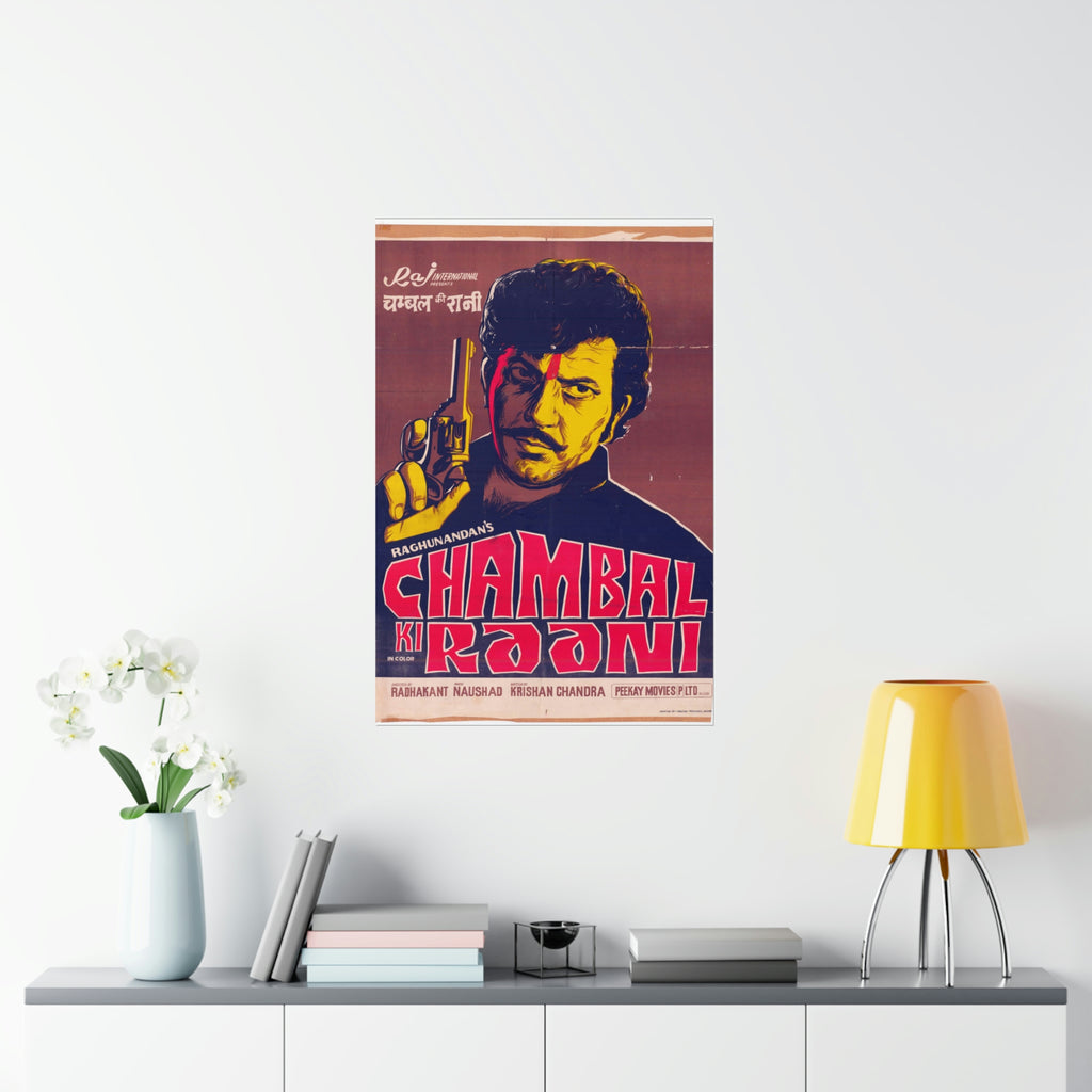 Chambal Ki Raani (1979) Premium Matte Vertical Posters - www.desimovies.biz