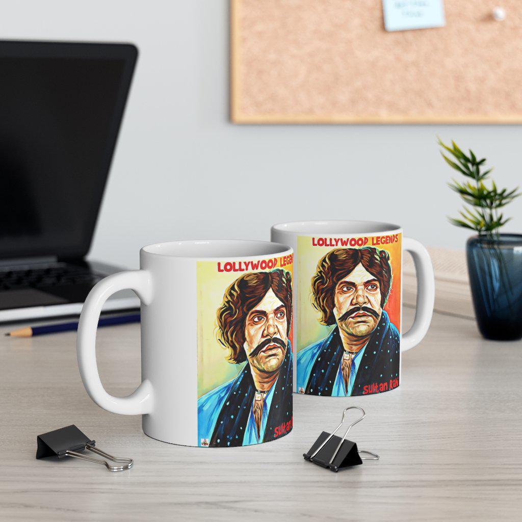 Sultan Rahi - Painted Ceramic Mug 11oz - www.desimovies.biz