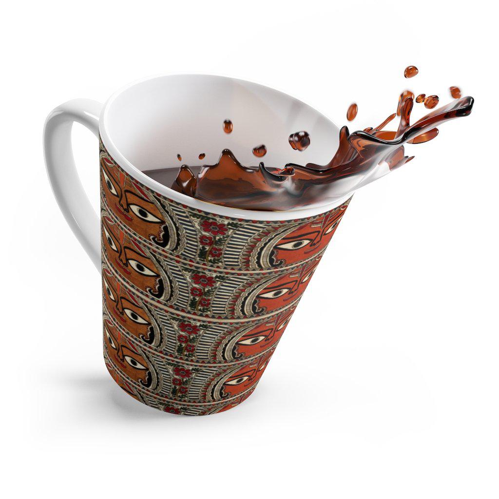Madhubani Art Latte mug - www.desimovies.biz