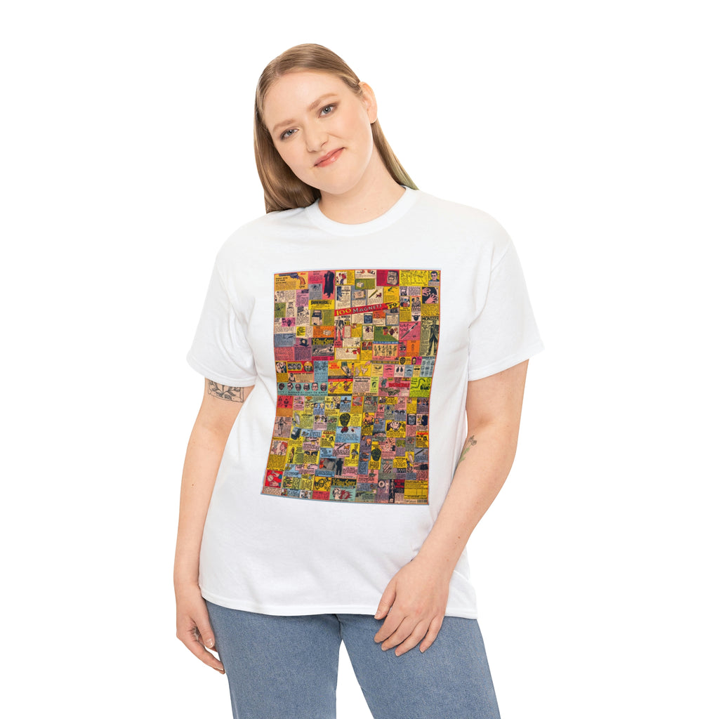 Nostagic Comic Book Adverts - Unisex Heavy Cotton Tee - www.desimovies.biz
