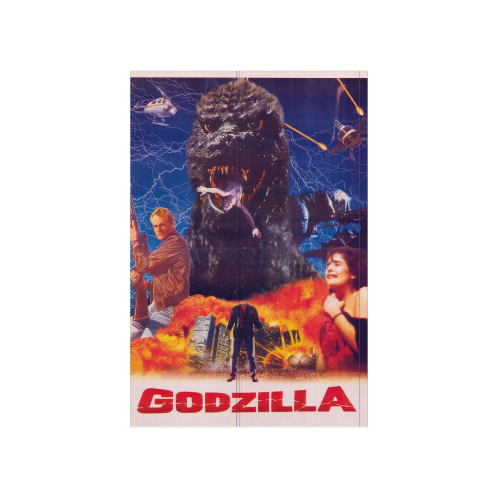 Godzilla - Pakistani Poster - Premium Matte Vertical Posters - www.desimovies.biz