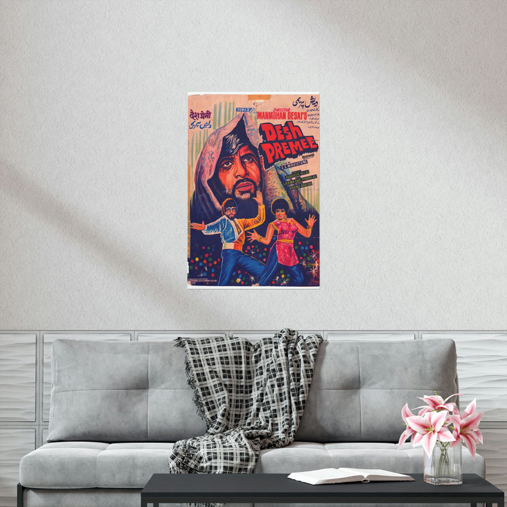 Desh Premi - (1982) Bollywood Premium Matte Vertical Posters - www.desimovies.biz