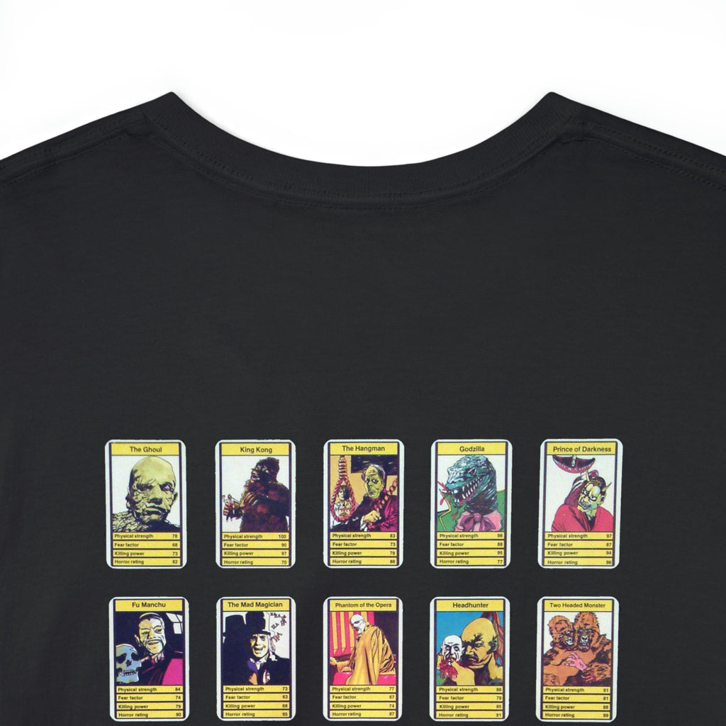 Top Trumps Horror Cards - Unisex Heavy Cotton Tee - www.desimovies.biz