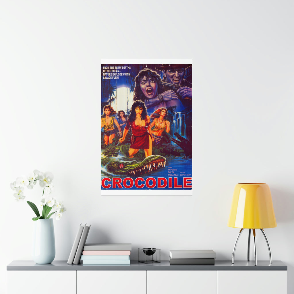 Crocodile (1989) Original - Premium Matte Vertical Posters - www.desimovies.biz