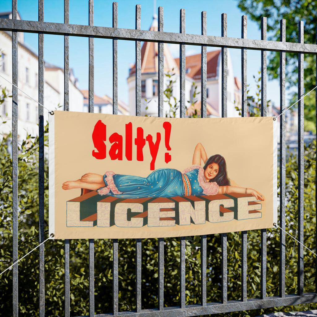 Licence "Salty" - Vinyl Banners - www.desimovies.biz