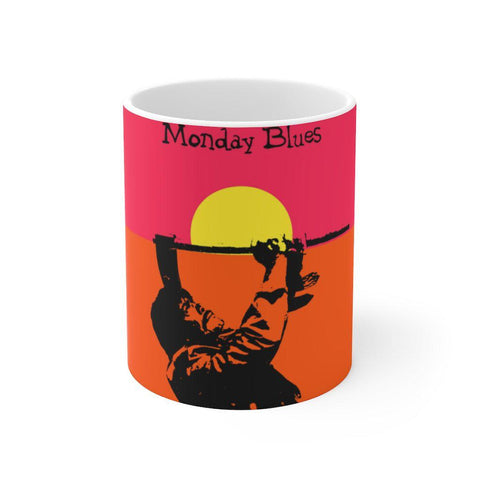 Monday Blues - Sultan Rahi - Ceramic Mug 11oz - www.desimovies.biz
