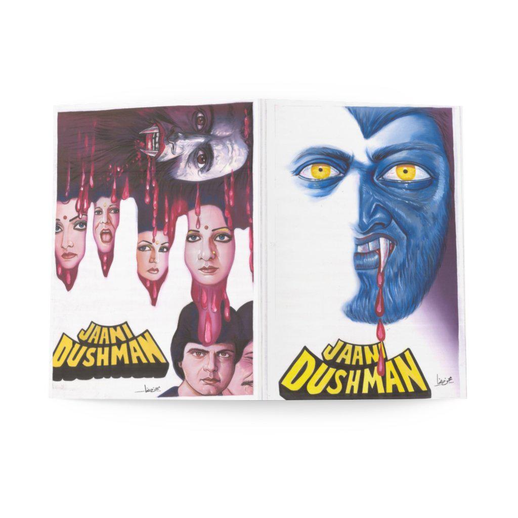 Jaani Dushman - Painted - Greeting Cards (8 pcs) - www.desimovies.biz