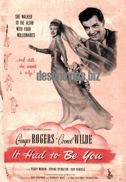 It Had To Be You (1947) Press Ad - www.desimovies.biz