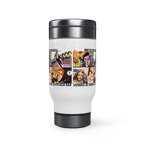 Don - Bollywood - Stainless Steel Travel Mug with Handle, 14oz