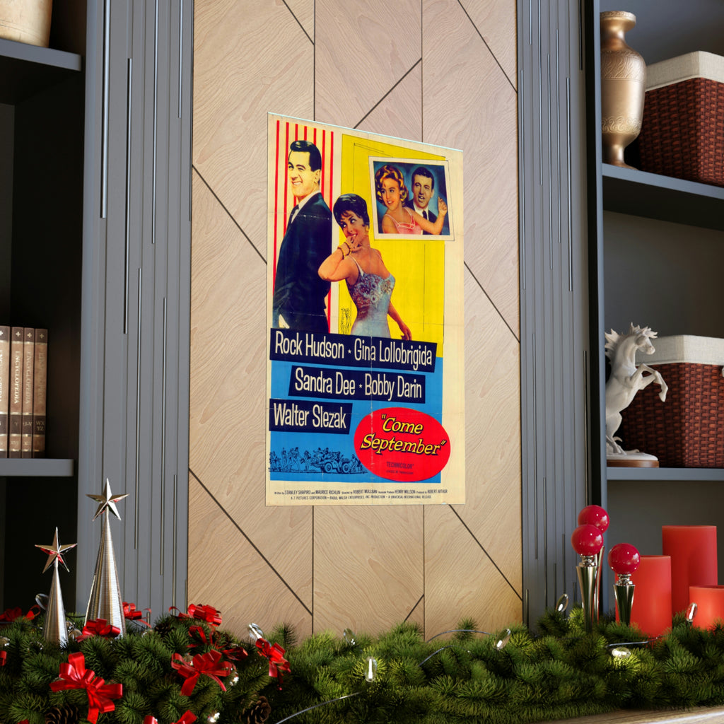 Come September (1961) Premium Matte Vertical Posters - www.desimovies.biz