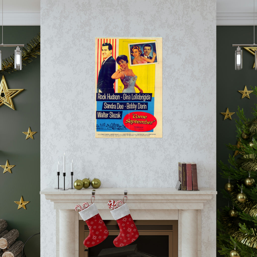 Come September (1961) Premium Matte Vertical Posters - www.desimovies.biz
