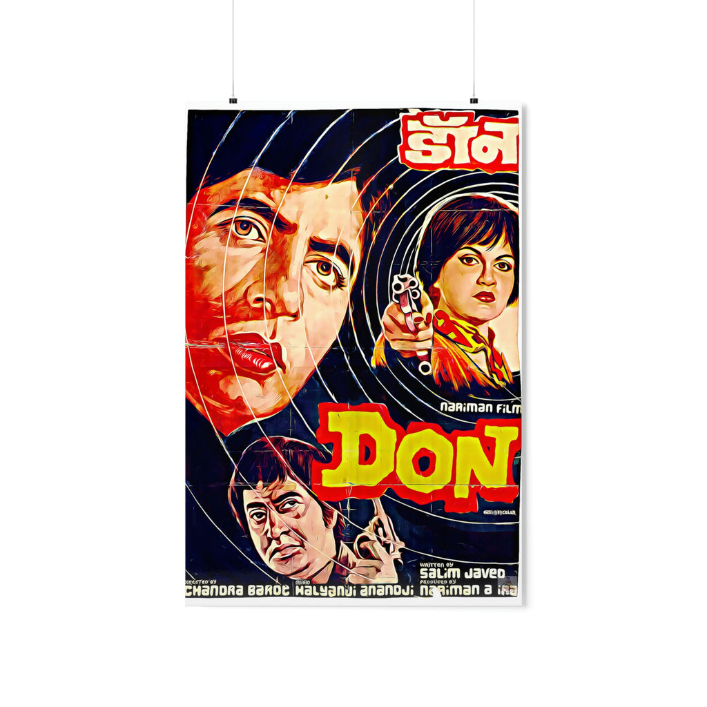 DON (1978) Rare Black - Premium Matte Vertical Posters - www.desimovies.biz