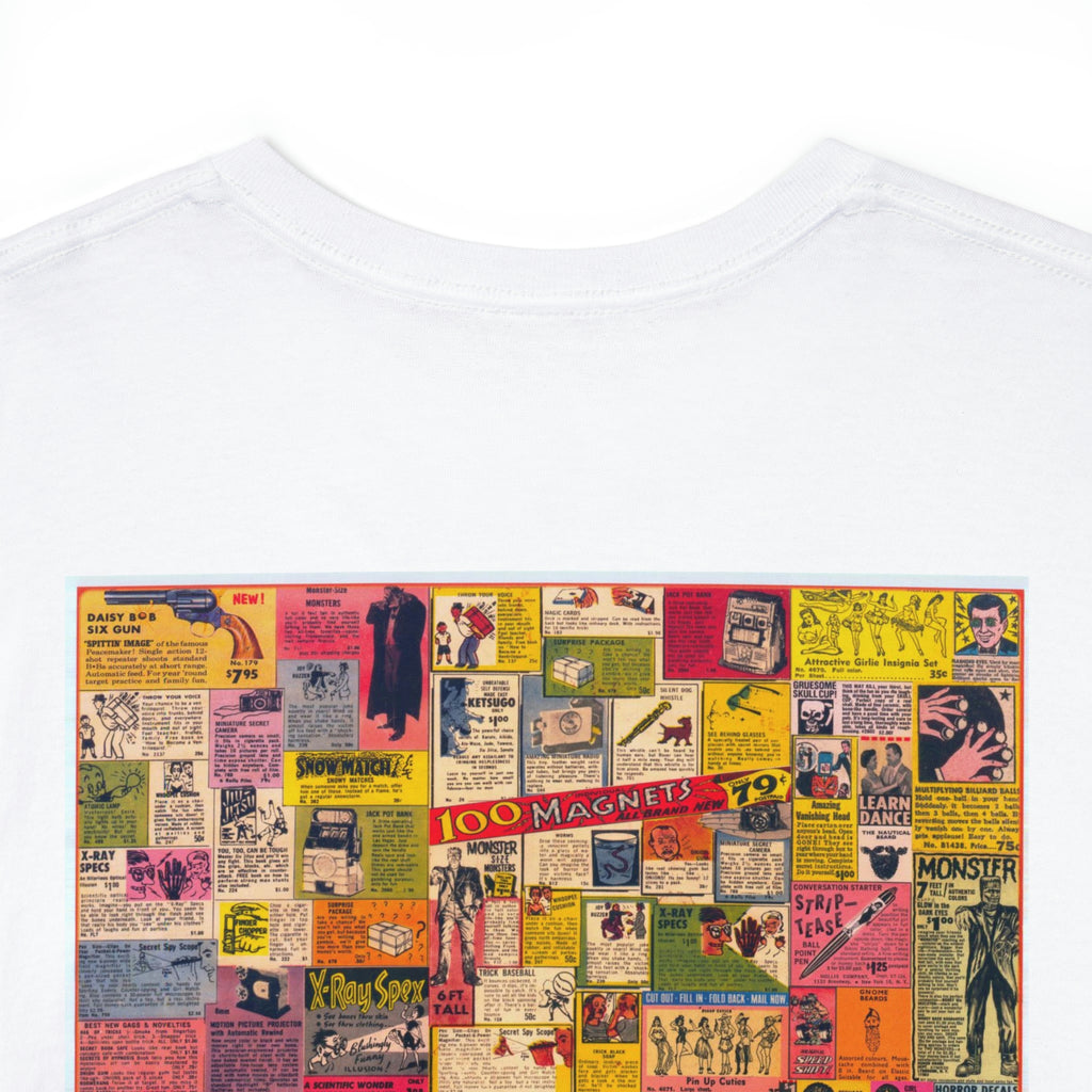 Nostagic Comic Book Adverts - Unisex Heavy Cotton Tee - www.desimovies.biz