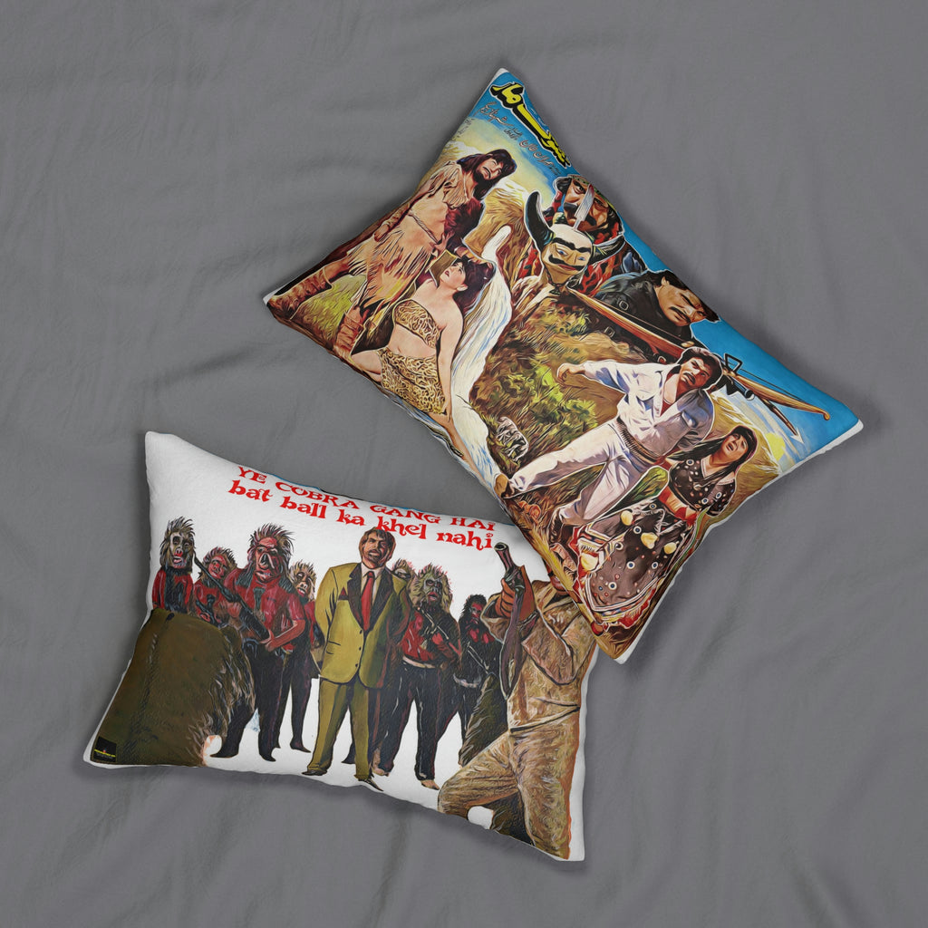 Shock Maar & Cobra Gang - Spun Polyester Lumbar Pillow - www.desimovies.biz