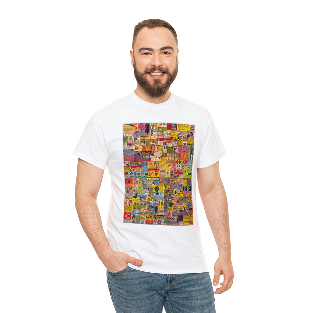 Nostagic Comic Book Adverts - Unisex Heavy Cotton Tee - www.desimovies.biz
