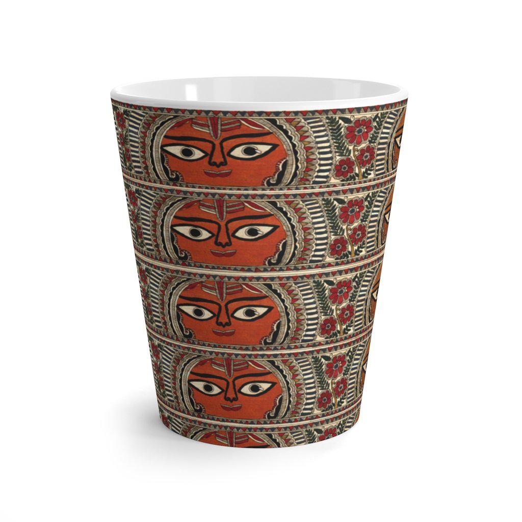 Madhubani Art Latte mug - www.desimovies.biz