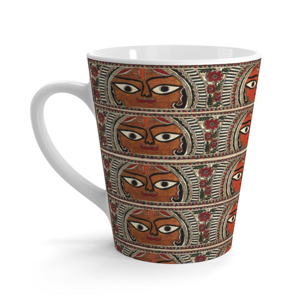 Madhubani Art Latte mug - www.desimovies.biz